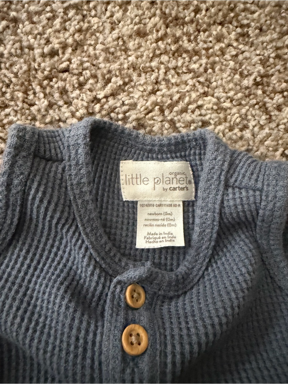Carter's Little Planet Slate Blue Ribbed Tank & Bloomer Set - Picture 2 of 2